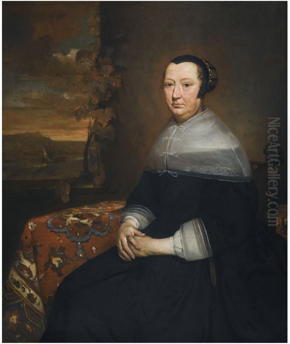 Portrait of an unknown woman Oil Painting by Pieter van Anraedt