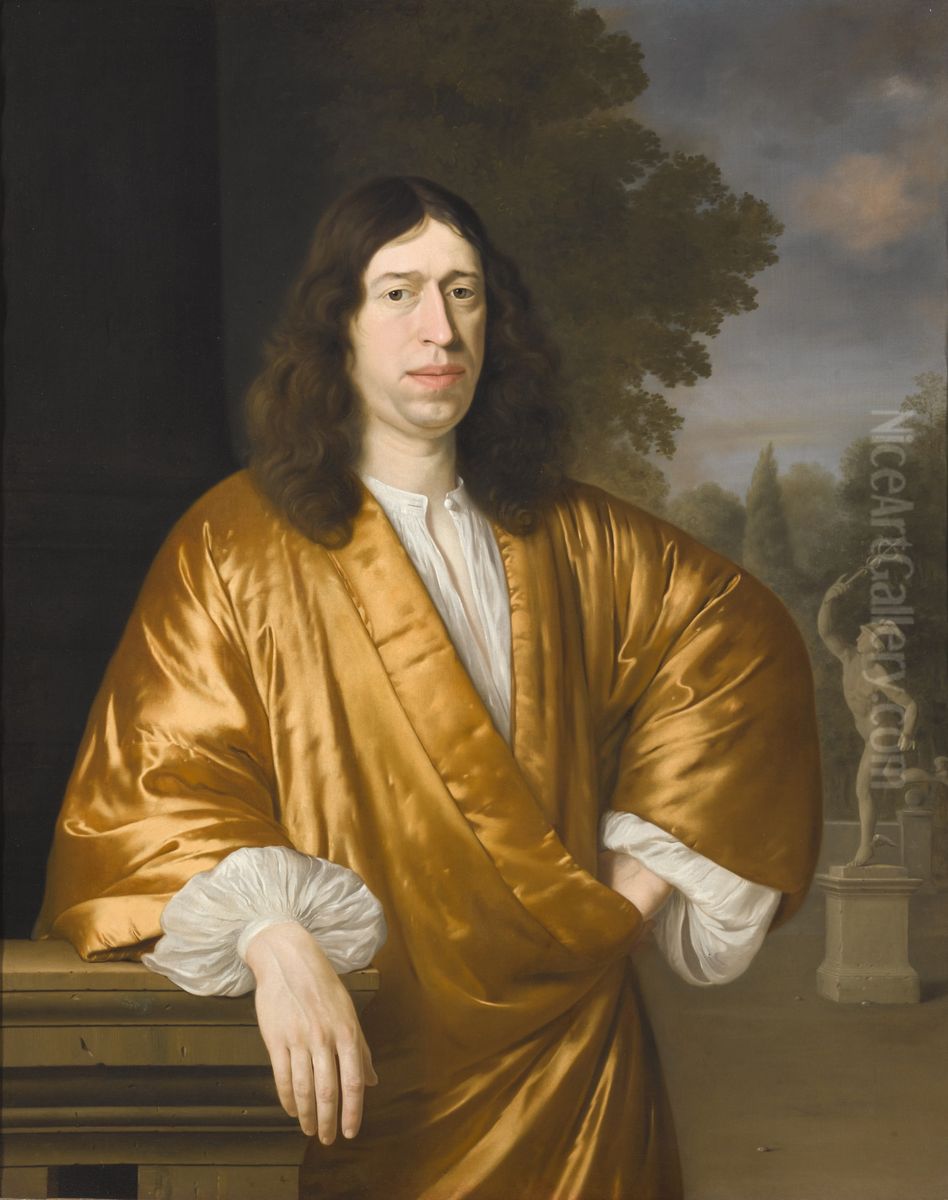 Portrait of an unknown man Oil Painting by Michiel van Musscher