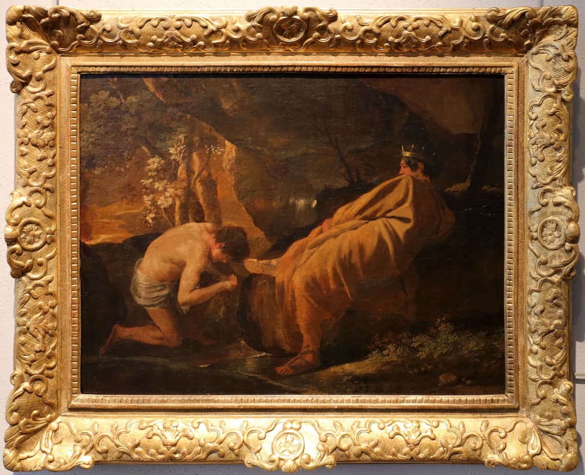 Midas a la source du Pactole Oil Painting by Nicolas Poussin