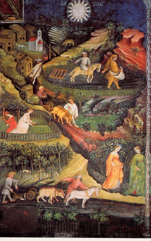 April Oil Painting by unknown