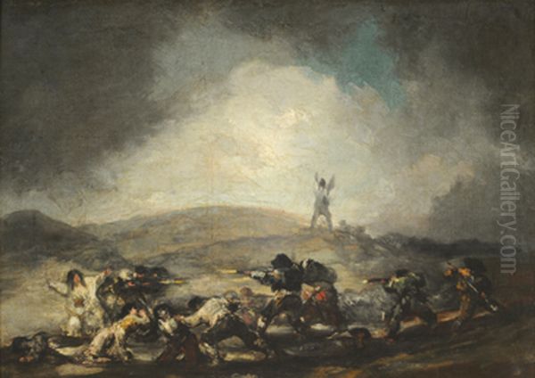 Escena de bandidos Oil Painting by Francisco Goya Fuendetodos
