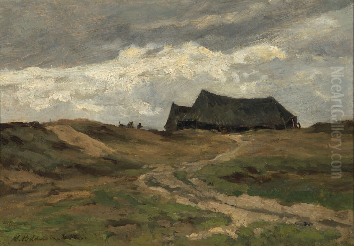 Heidelandschap Oil Painting by Maria Bilders-van Bosse