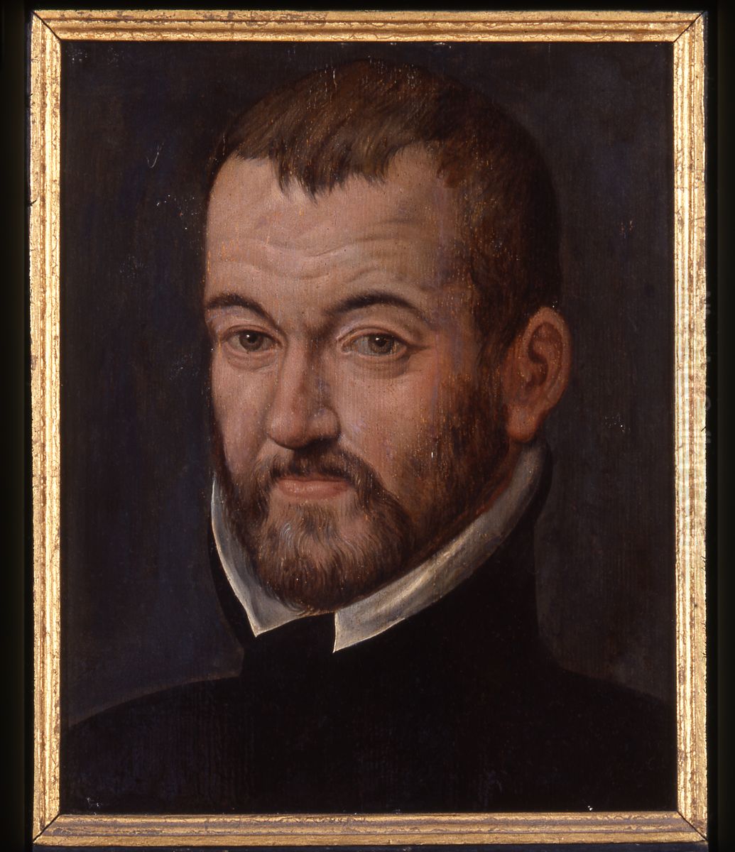 Portret van Benito Arias Montano, theoloog en humanist Oil Painting by Pieter Pourbus
