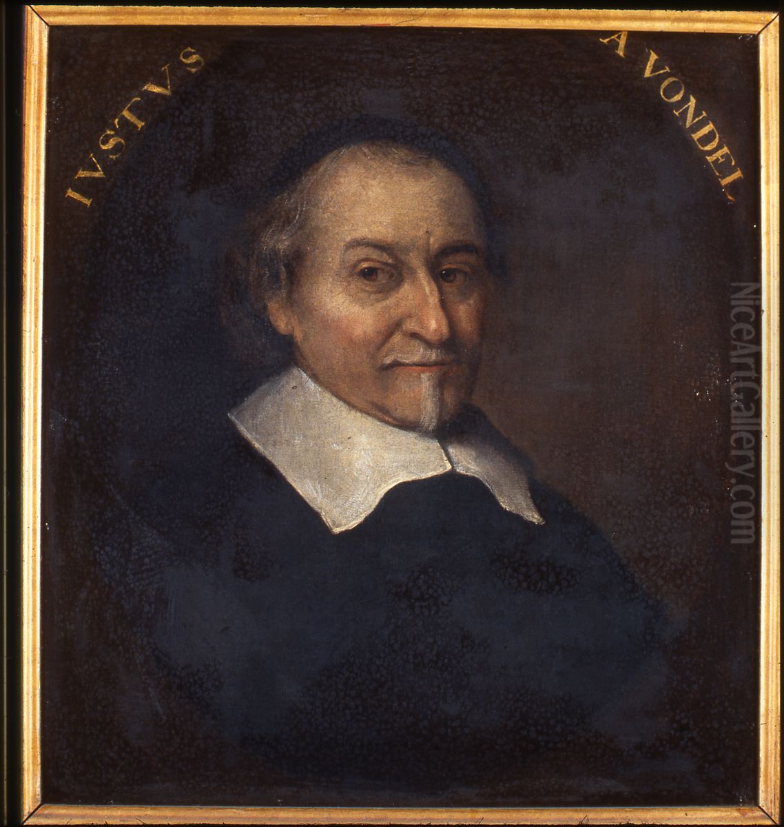 Portret van Joost van den Vondel, dichter Oil Painting by Philips Koninck