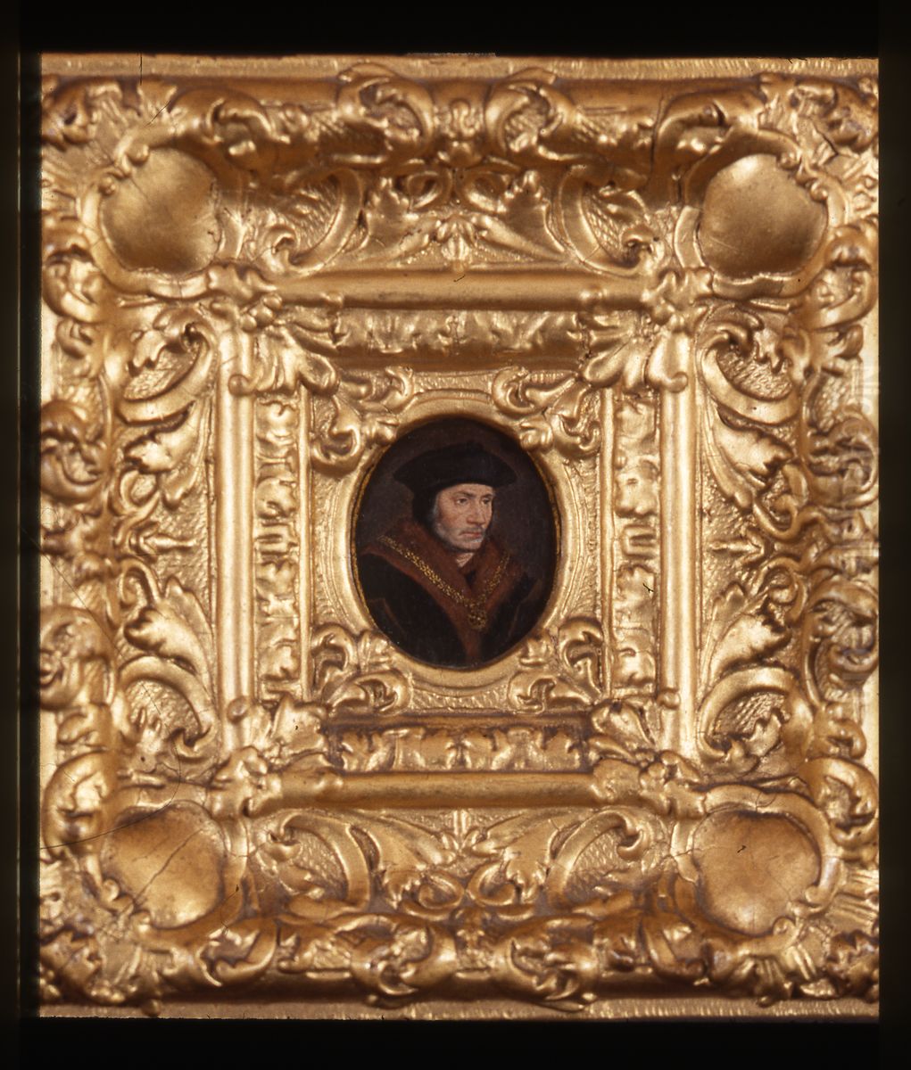 Portret van Thomas More, humanist en staatsman Oil Painting by Lucas Horenbout