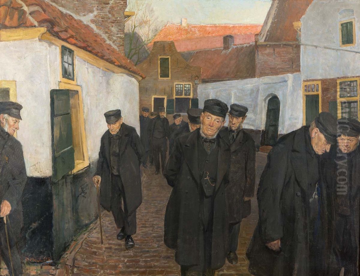 Guests of the Sint-Pieters- and Bloklandsgasthuis Oil Painting by Hendrik Jan Wolter