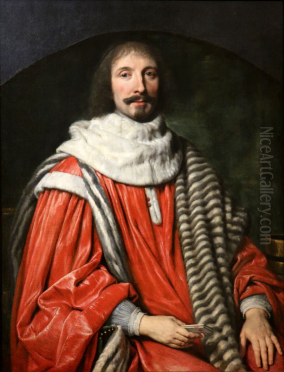 Portrait dePomponne II de Bellievre Oil Painting by Philippe de Champaigne