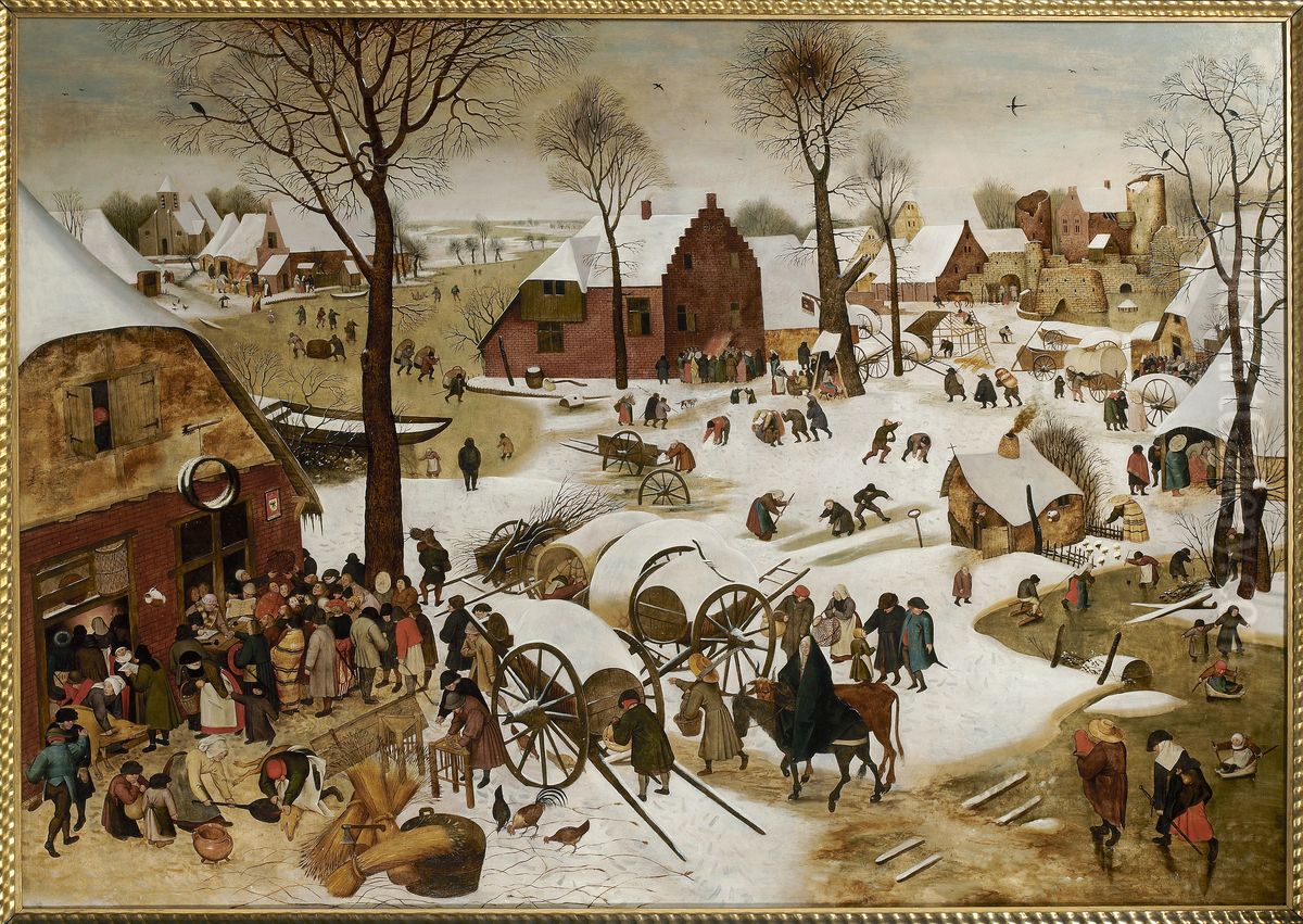 Volkstelling te Bethlehem Oil Painting by Pieter Brueghel the Younger