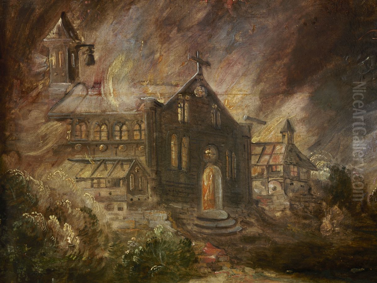 Verzoeking van Antonius abt Oil Painting by Maerten De Vos