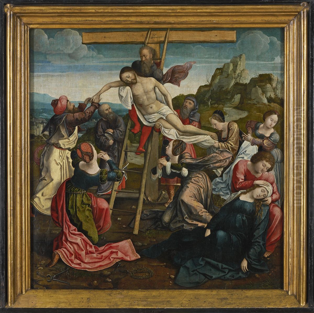 Kruisafneming Oil Painting by Orley, Bernard van