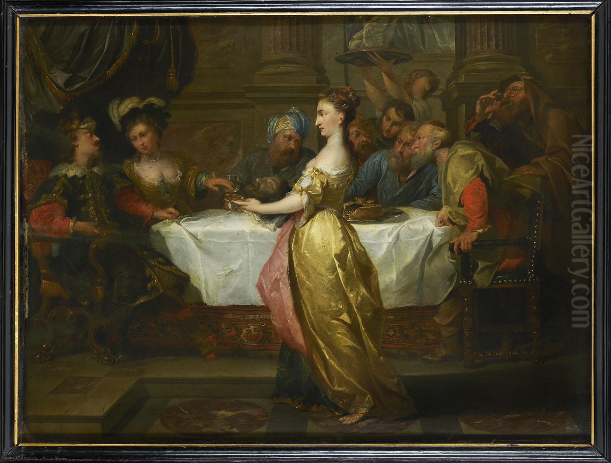 Feestmaal van Herodes Oil Painting by (studio of) Rubens, Peter Paul