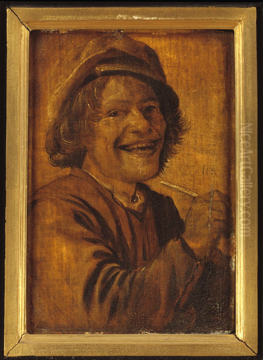 Lachende mansfiguur Oil Painting by Jan Miense Molenaer