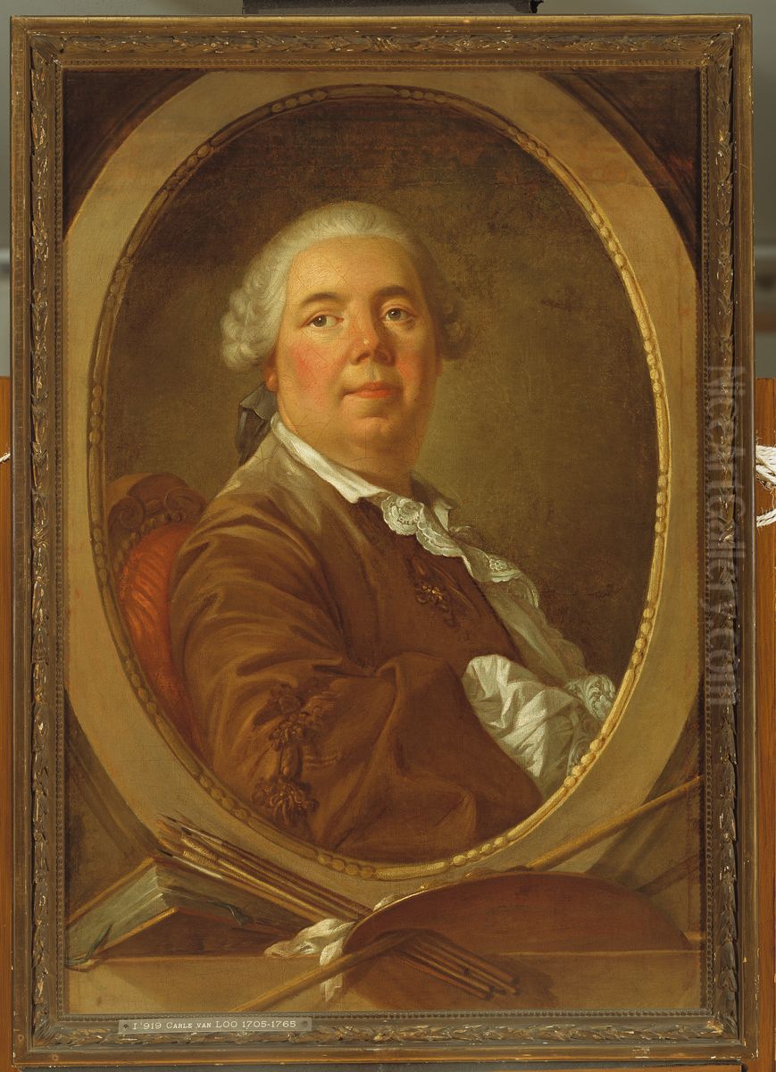 Zelfportret Oil Painting by Charles-Andre van Loo