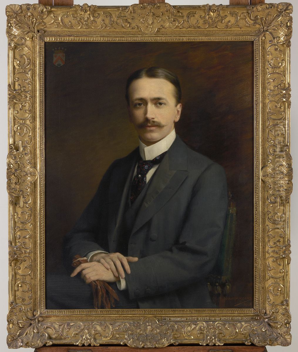 Portrait of  Fritz Mayer van den Bergh (1858-1901) Oil Painting by Jozef Janssens de Varebeke