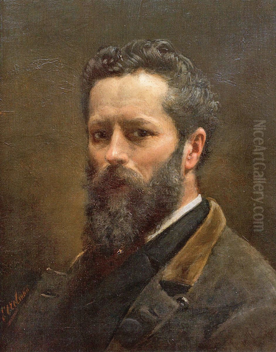 Self-portrait Oil Painting by Otto Erelman