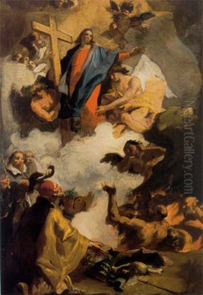 Verherrlichung des Namen Jesus Oil Painting by Georg Anton Urlaub