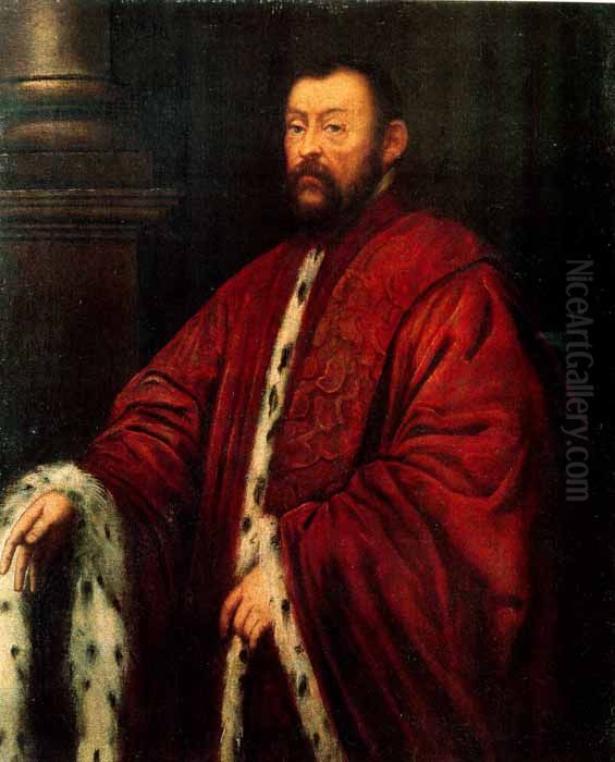 Ritratto di Marcantonio Barbaro Oil Painting by Jacopo Tintoretto