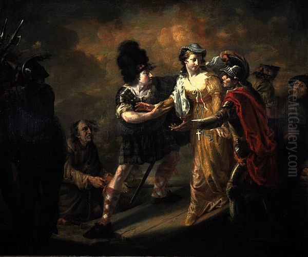 Mary, Queen of Scots Escaping from Loch Leven Castle Oil Painting by unknown