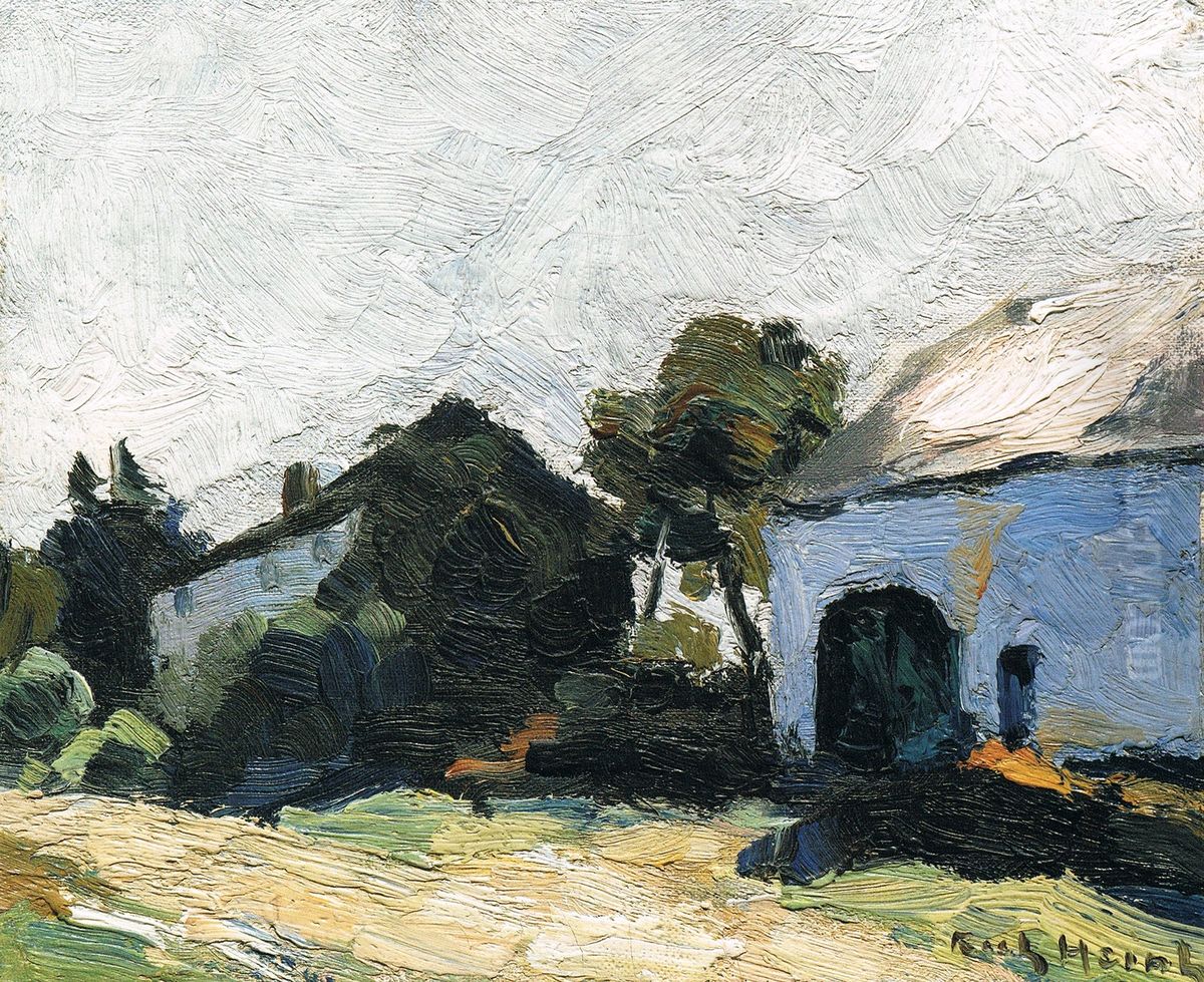 Buildings in Chiny Oil Painting by Richard Heintz