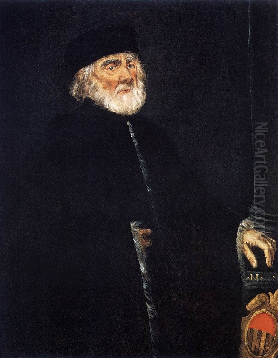 Portrait of Procurator Nicolo Priuli Oil Painting by Jacopo Tintoretto