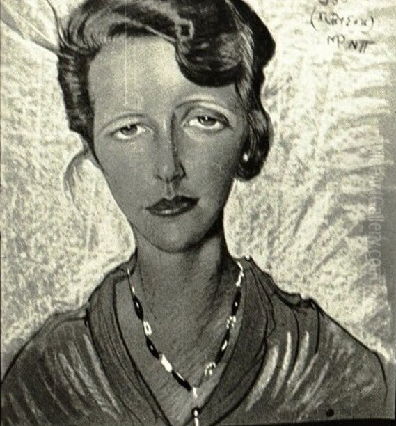 Portrait of Eugenia Wyszomirska-Kuznicka Oil Painting by Stanislaw Ignacy Witkiewicz (Witkacy)