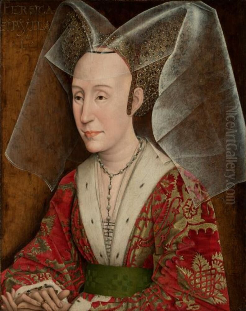 Portrait of Isabella van Portugal (1397-1471) Oil Painting by Rogier van der Weyden