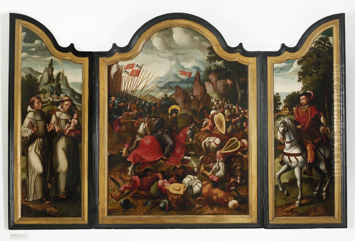 Slag bij Clavijo Oil Painting by Ambrosius Benson