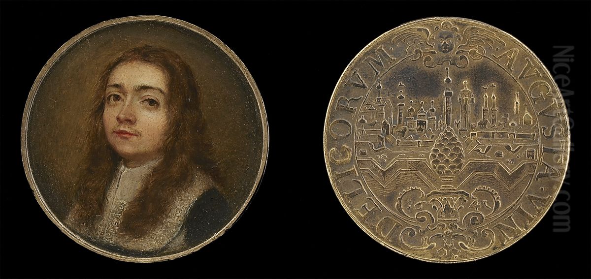 Portret van een jonge man Oil Painting by Gonzales Coques