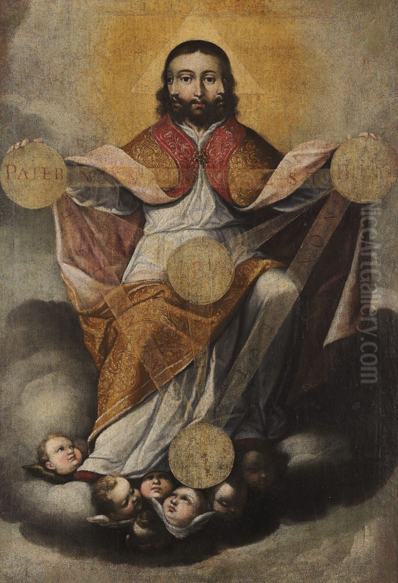 Symbol of the Trinity Oil Painting by Gregorio Vasquez de Arce y Ceballos