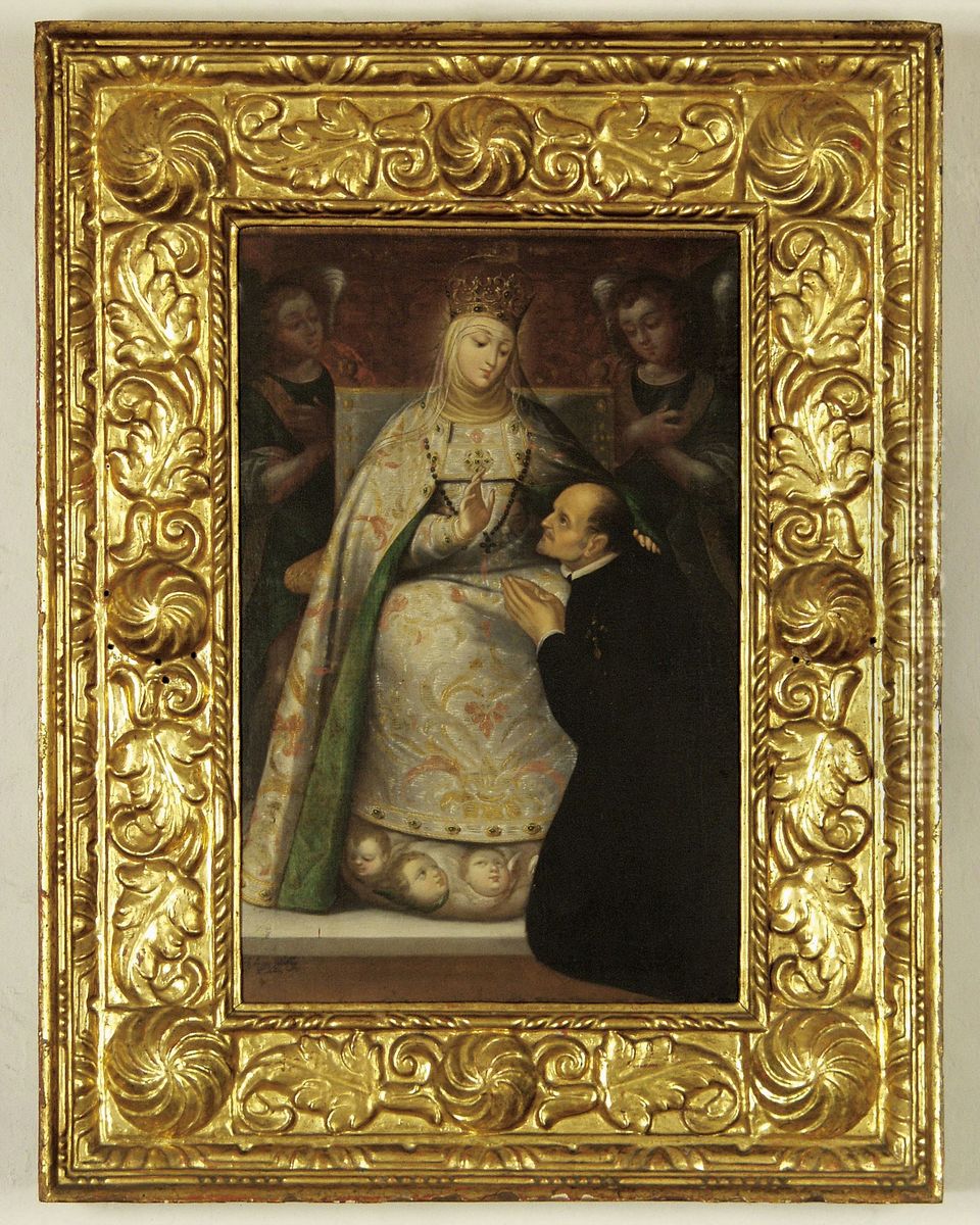 The Vision of Bachelor Cotrina Oil Painting by Gregorio Vasquez de Arce y Ceballos