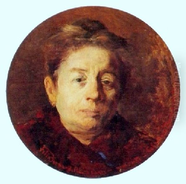 Portrait of Celestina Berdardelli Oil Painting by Felix Bernardelli