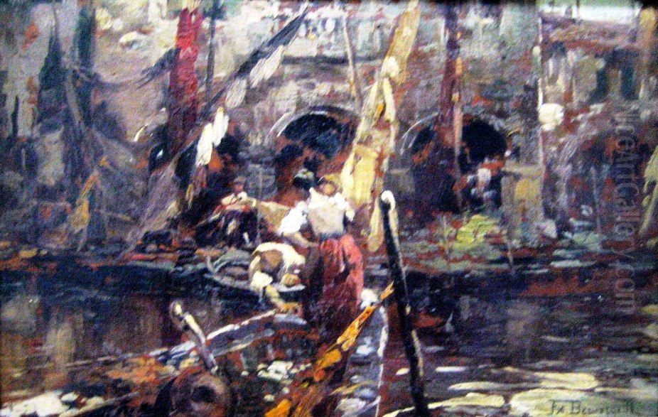 Chioggia Oil Painting by Felix Bernardelli