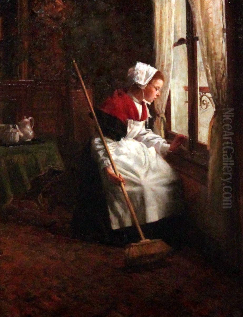 Will he pass? Oil Painting by Felix Bernardelli