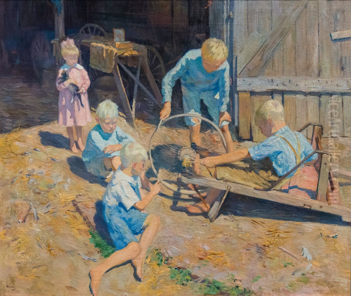 Age of Speed Oil Painting by Roy Cleveland Nuse