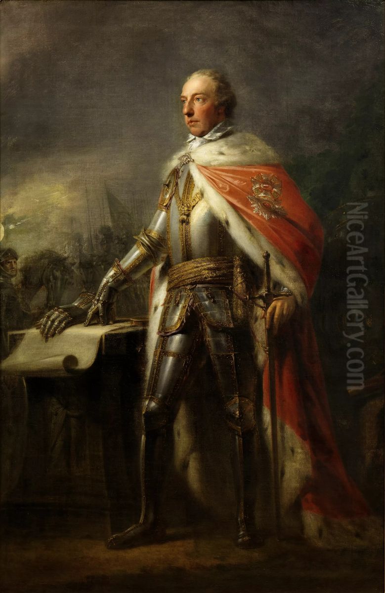 Kaiser Joseph II. in Rustung Oil Painting by Heinrich Fuger