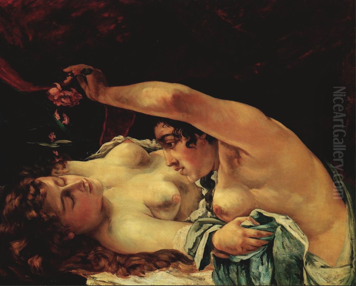 Le Reveil Oil Painting by Gustave Courbet