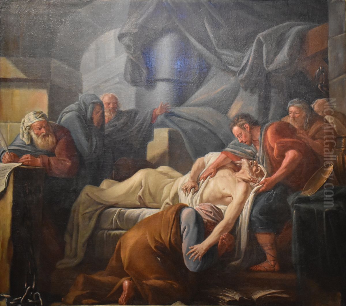 Death of Socrates Oil Painting by Jacques Gamelin