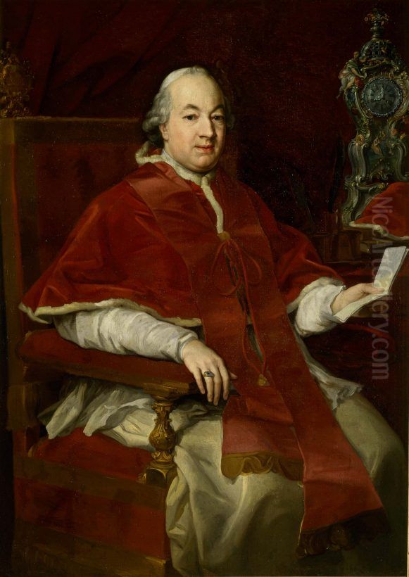 Ritratto di Pio VI (Braschi, 1775-1799) Oil Painting by Pompeo Batoniand workshop