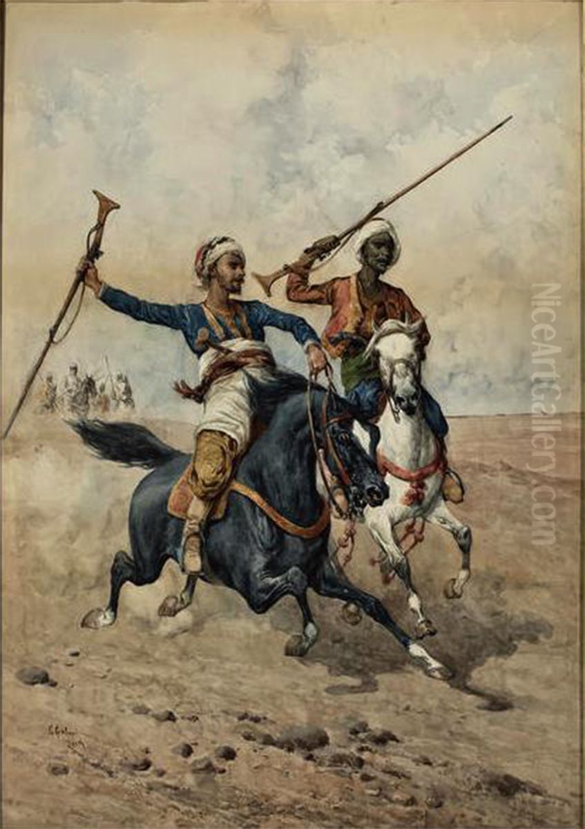 The charge Oil Painting by unknown