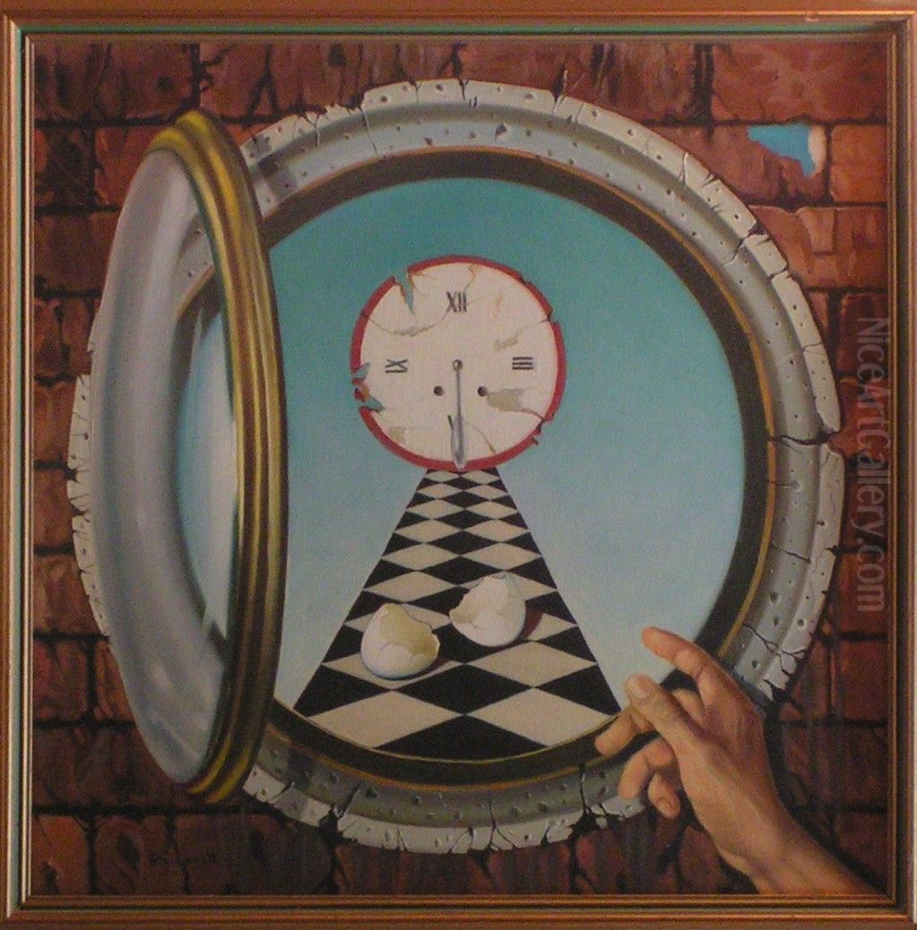 New chances for a world decay Oil Painting by William Girometti