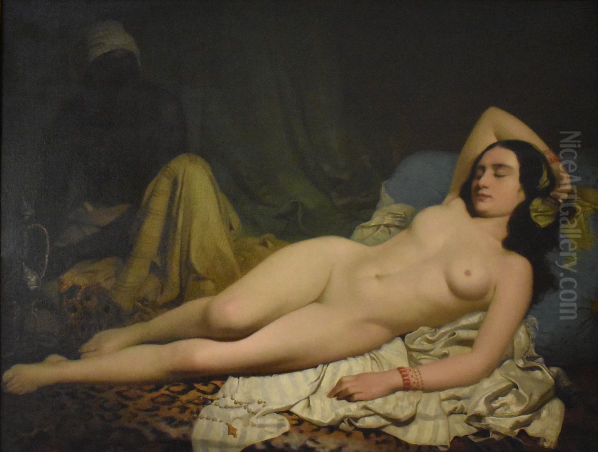 Odalisque Oil Painting by Jean Jalabert