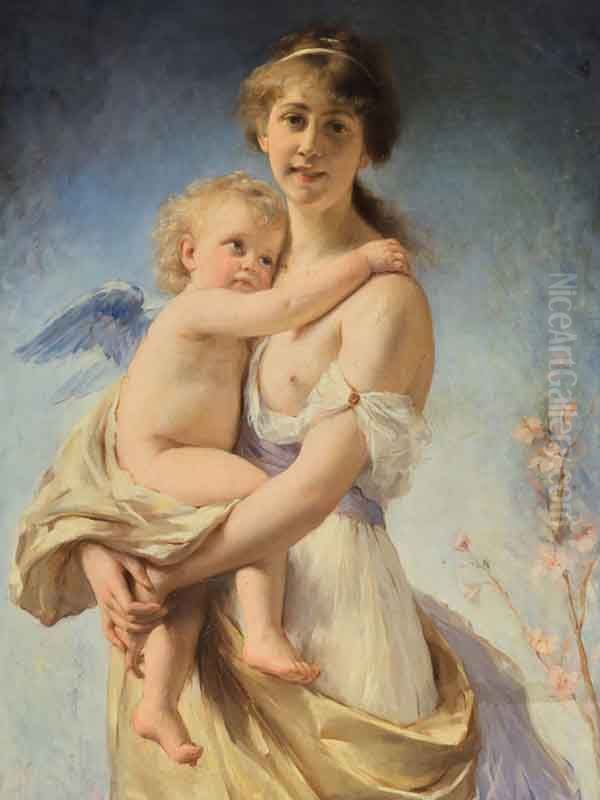 Qui vivra verra Oil Painting by Marie Josephine Nicolas