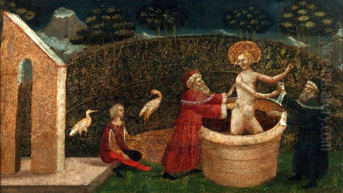 Susanna and the Elders Oil Painting by Gentile Da Fabriano