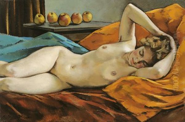 Akt Oil Painting by Anton Faistauer