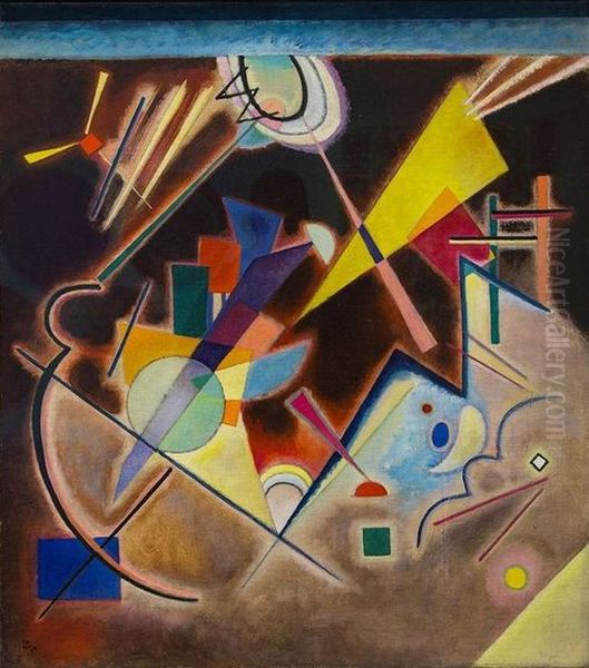 Deep brown Oil Painting by Wassily Kandinsky