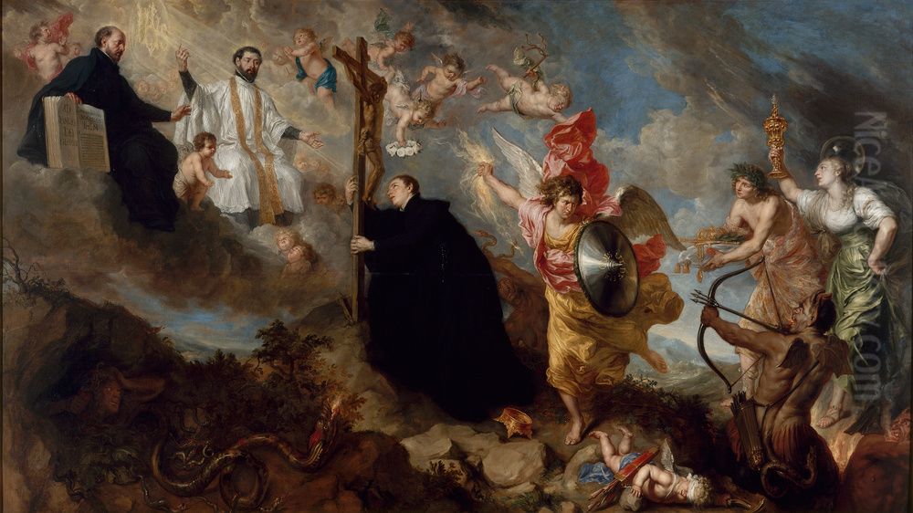 The Vows of Saint Aloysius of Gonzaga Oil Painting by Theodoor Boeyermans