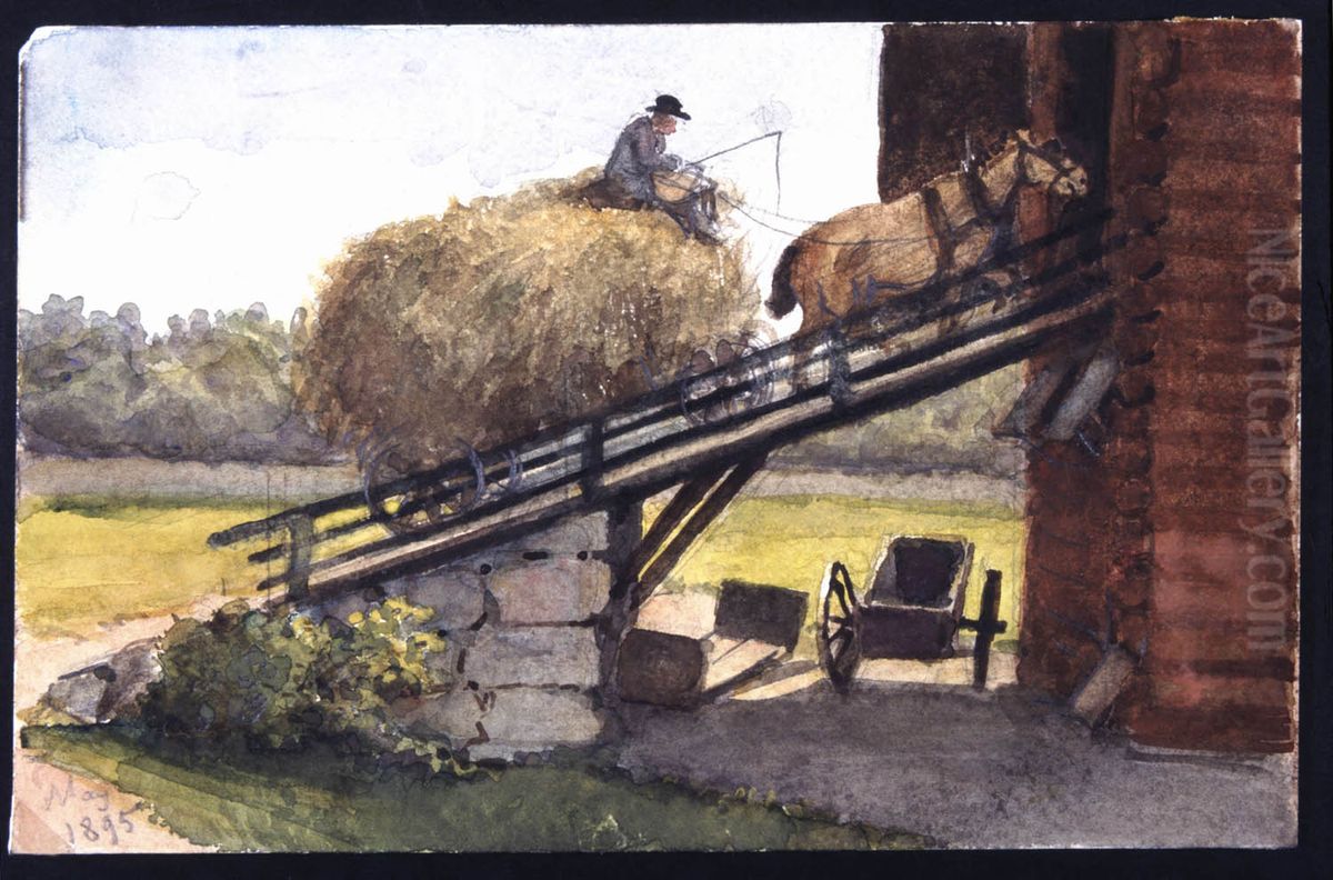 Holass kors in (Horn) Oil Painting by Fritz Von Dardel