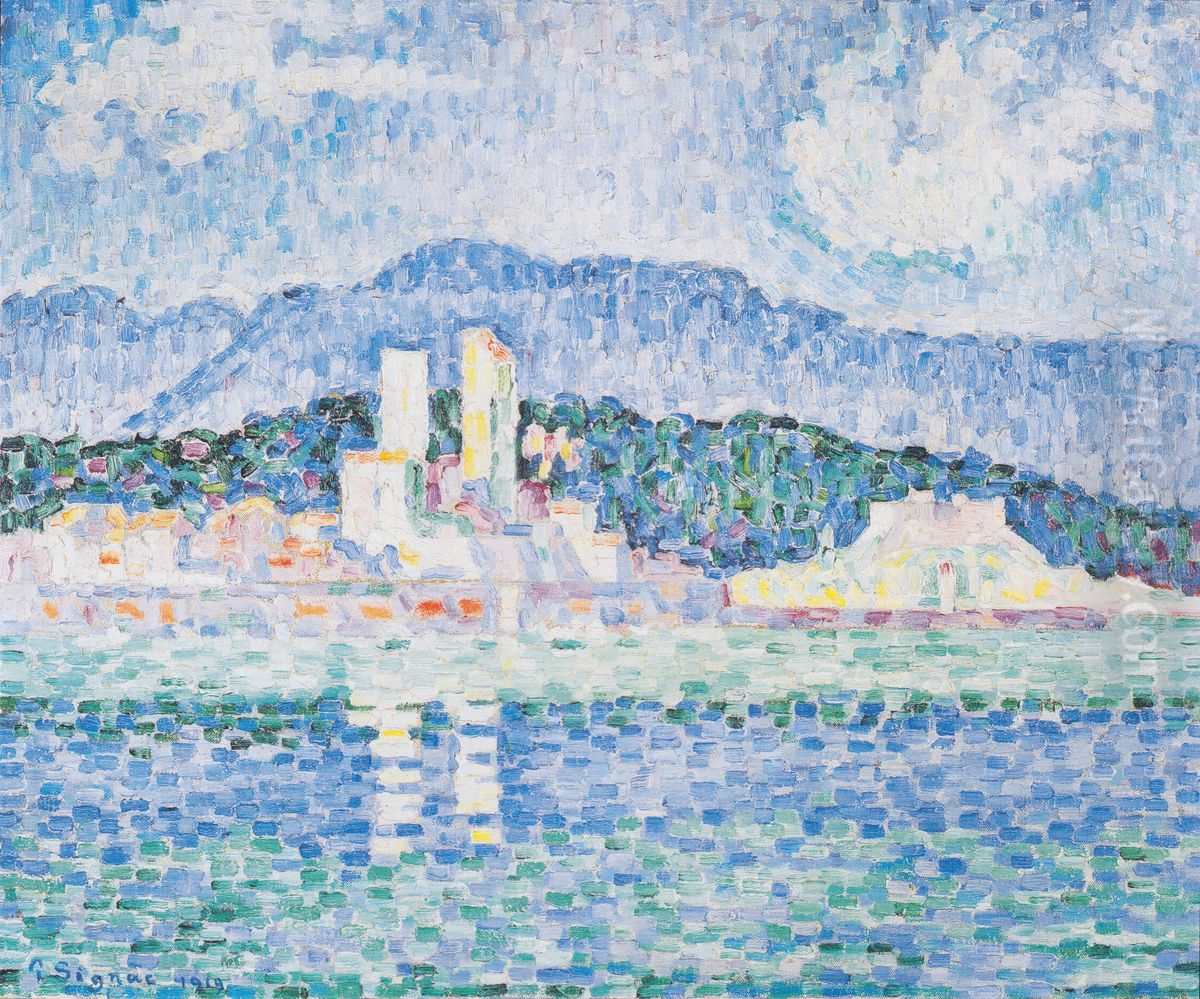 Antibes, Thunderstorm Oil Painting by Paul Signac