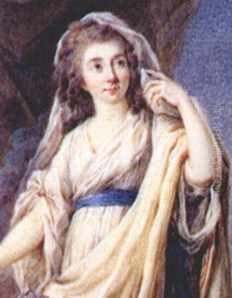 Portrait of Urszula Mniszech (1750-1808) Oil Painting by Unidentified painter