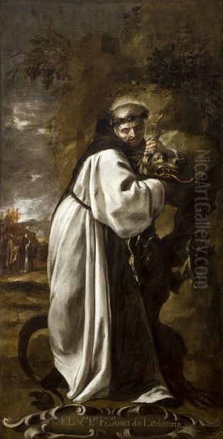 Fray Juan de Ledesma Oil Painting by Juan De Valdes Leal